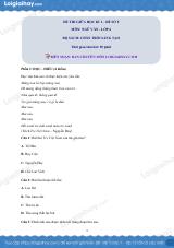 Đề thi giữa kì 1 Văn 6 Chân trời sáng tạo - Đề số 5